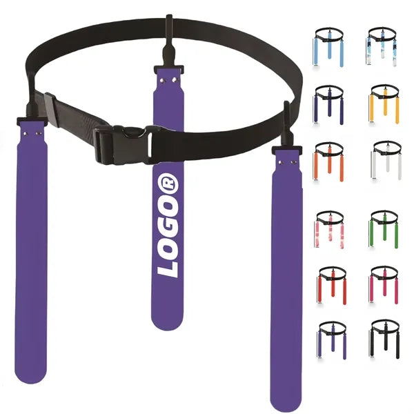 Flag Football Belts With 3 Detachable Pull Flags Set