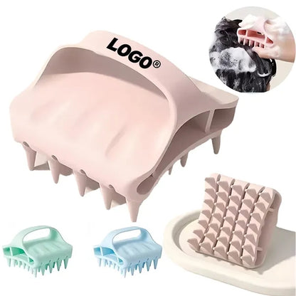 Soft Silicone Scalp Massager Brush For Hair Care Wellness