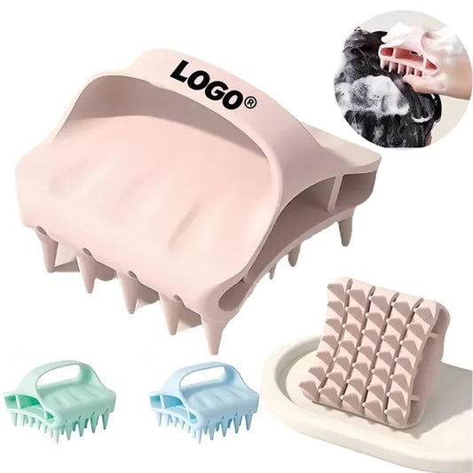 Soft Silicone Scalp Massager Brush For Hair Care Wellness