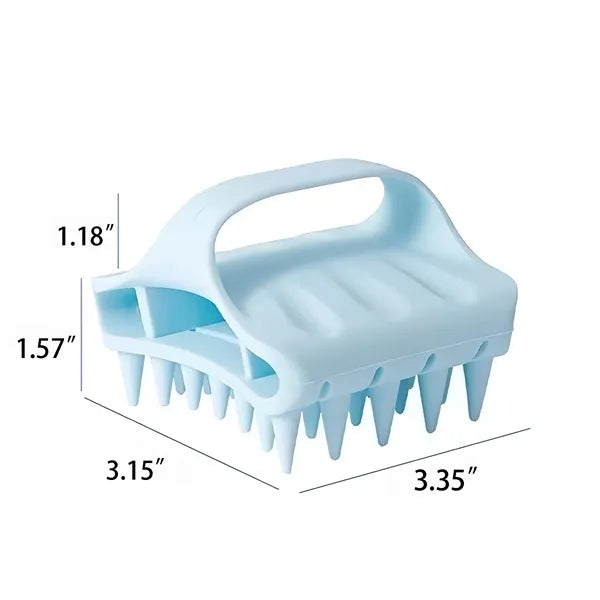 Soft Silicone Scalp Massager Brush For Hair Care Wellness