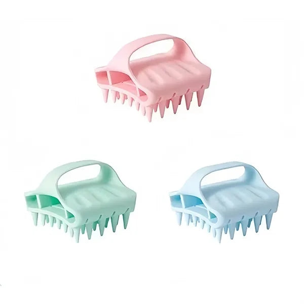 Soft Silicone Scalp Massager Brush For Hair Care Wellness