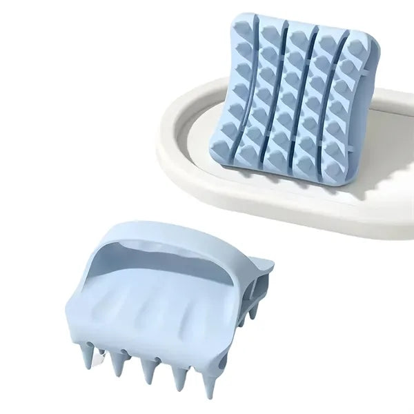 Soft Silicone Scalp Massager Brush For Hair Care Wellness