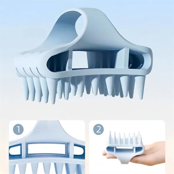 Soft Silicone Scalp Massager Brush For Hair Care Wellness