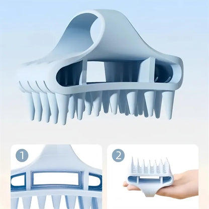 Soft Silicone Scalp Massager Brush For Hair Care Wellness