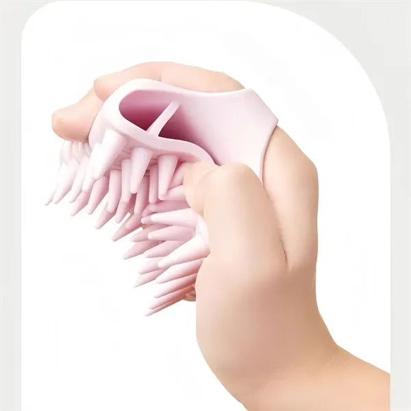 Soft Silicone Scalp Massager Brush For Hair Care Wellness