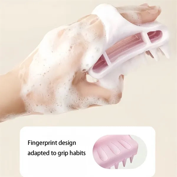 Soft Silicone Scalp Massager Brush For Hair Care Wellness