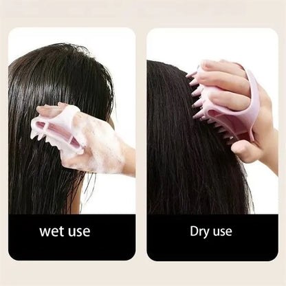 Soft Silicone Scalp Massager Brush For Hair Care Wellness