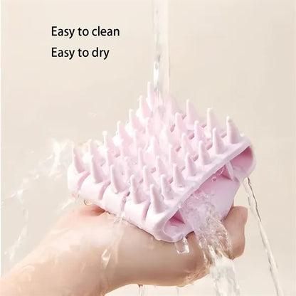 Soft Silicone Scalp Massager Brush For Hair Care Wellness