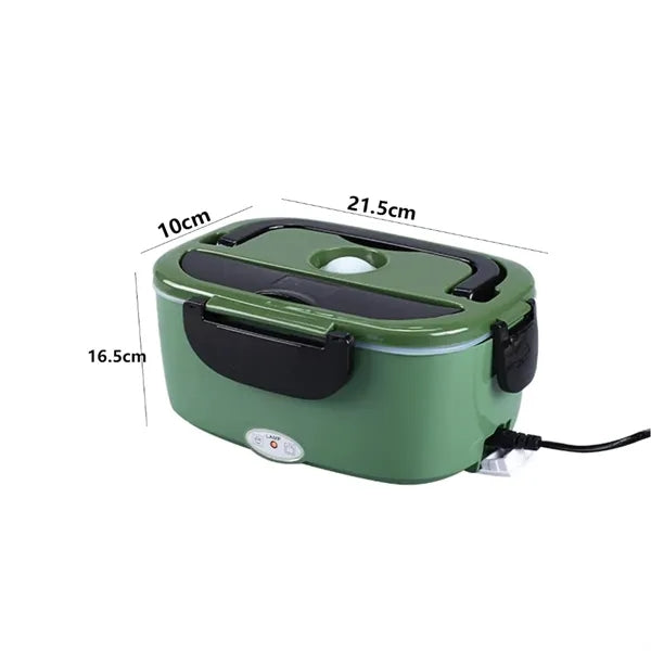 Portable Electric Heated Lunch Box Kit with Bag & Cutlery