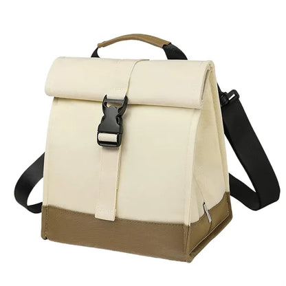 Oxford Cloth Foldable Insulated Lunch Bag Aluminum Lining