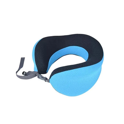 Memory Foam Travel Neck Pillow With Eye Mask Set