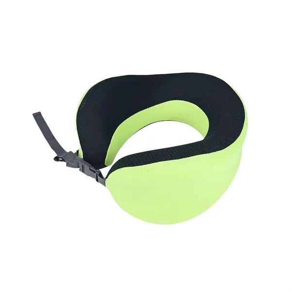 Memory Foam Travel Neck Pillow With Eye Mask Set
