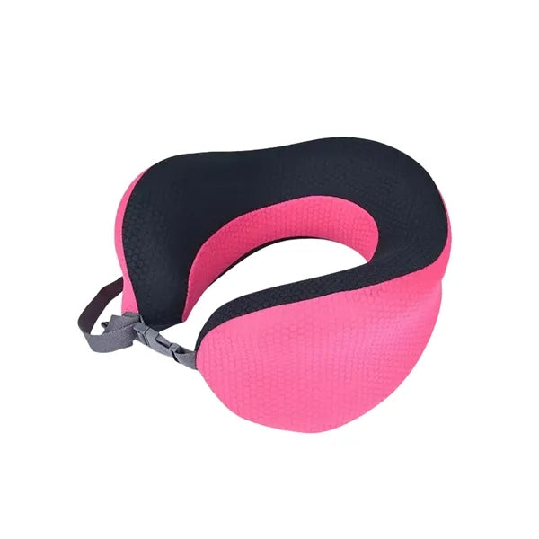 Memory Foam Travel Neck Pillow With Eye Mask Set