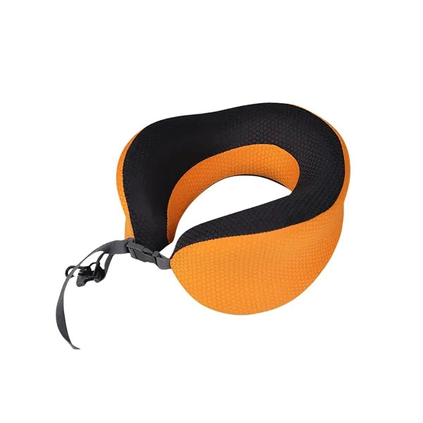 Memory Foam Travel Neck Pillow With Eye Mask Set