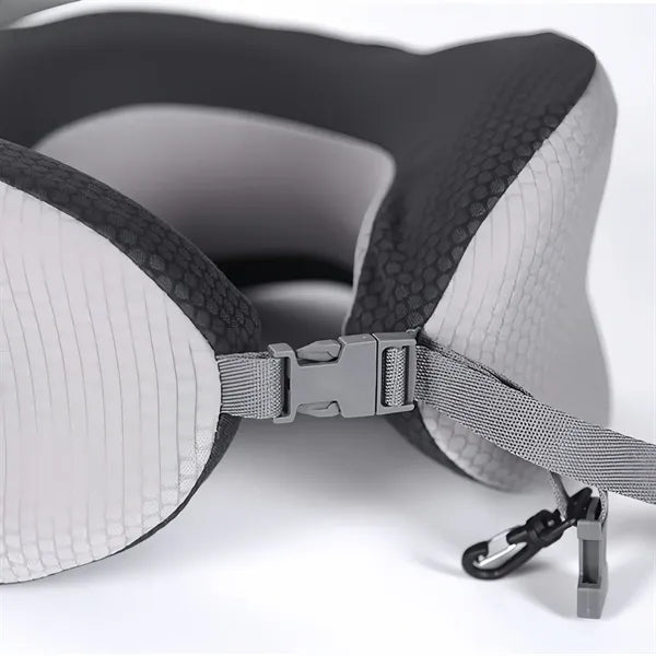 Memory Foam Travel Neck Pillow With Eye Mask Set