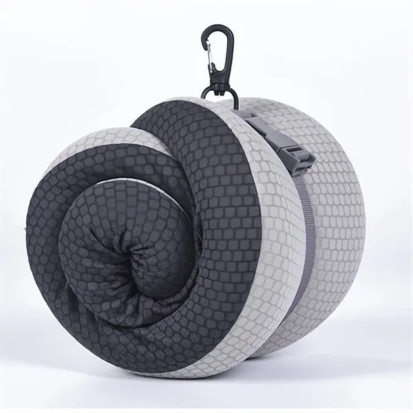 Memory Foam Travel Neck Pillow With Eye Mask Set