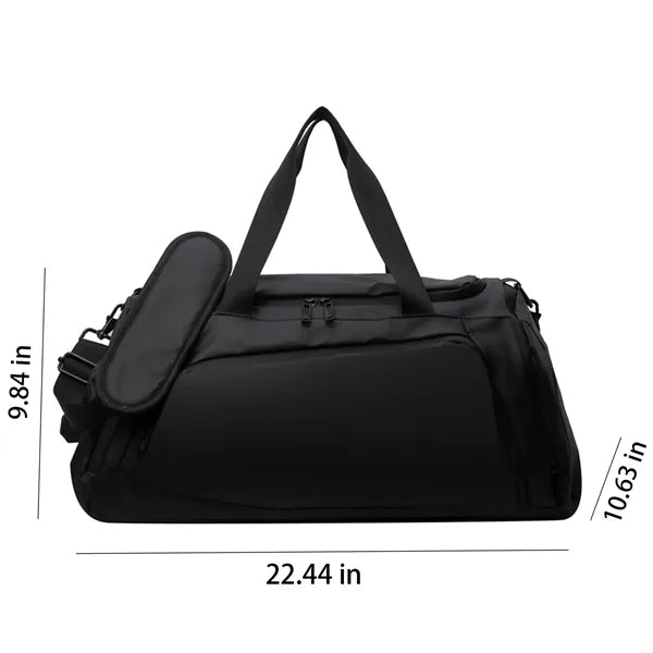 Large Capacity Gym Travel Duffel Bag With Wet Dry Pocket