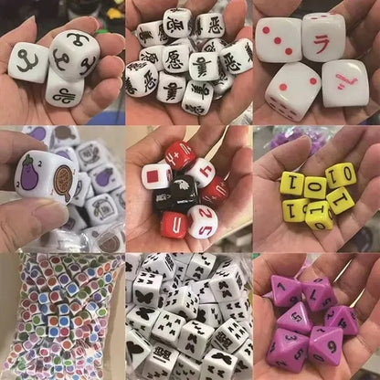 Custom Dice For Board Games Colorful Plastic 25mm DIY