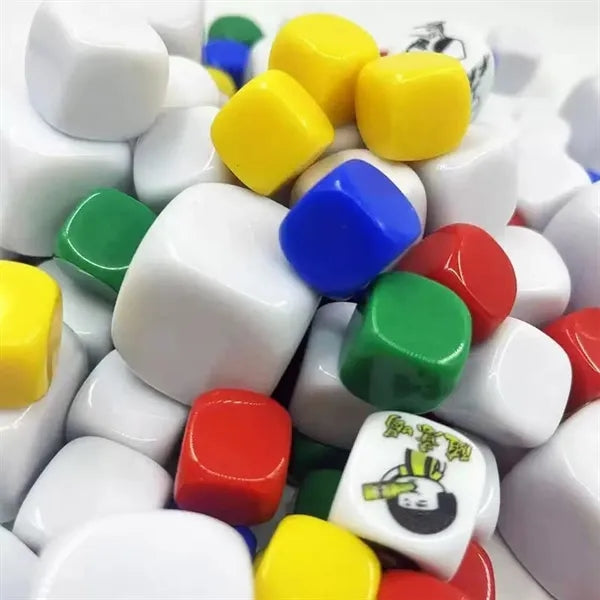 Custom Dice For Board Games Colorful Plastic 25mm DIY
