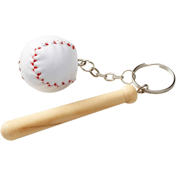 Baseball Bat and Ball Keychain