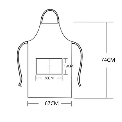 Chef Apron With Adjustable Shoulder Straps
