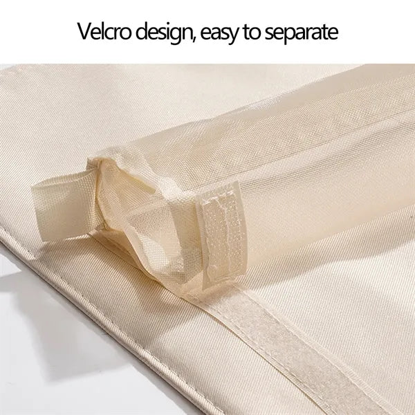 Foldable Makeup Bag with Elastic Cord and Removable Pockets
