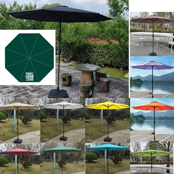 9FT Patio Umbrella Market Table Gardon Umbrella