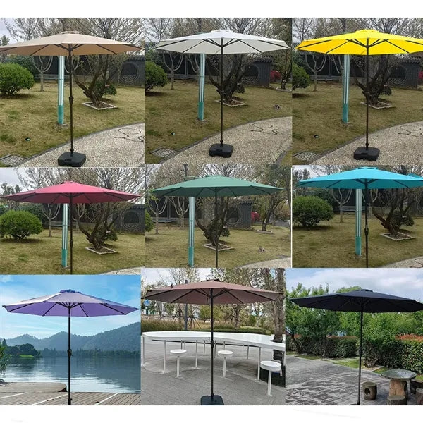 9FT Patio Umbrella Market Table Gardon Umbrella