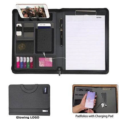 Wireless Charging Portfolio With Backlit Logo