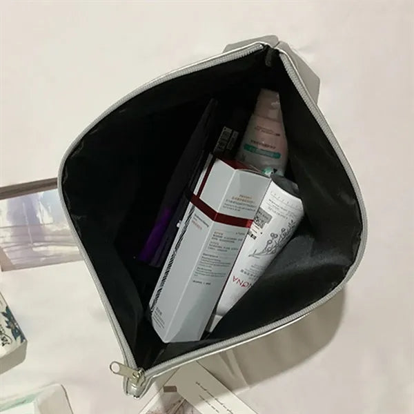 Durable Spacious Waterproof Scratch-Resistant PU Makeup Bag