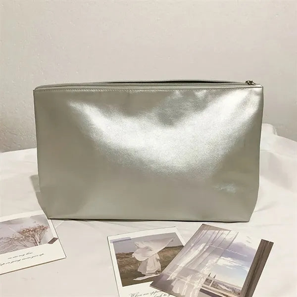 Durable Spacious Waterproof Scratch-Resistant PU Makeup Bag
