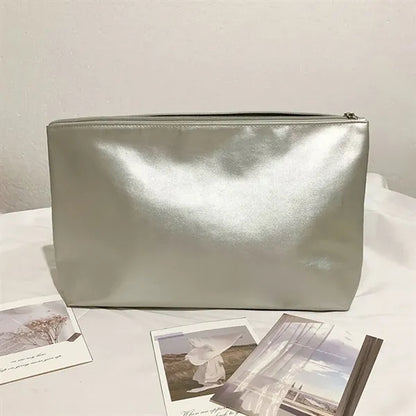 Durable Spacious Waterproof Scratch-Resistant PU Makeup Bag