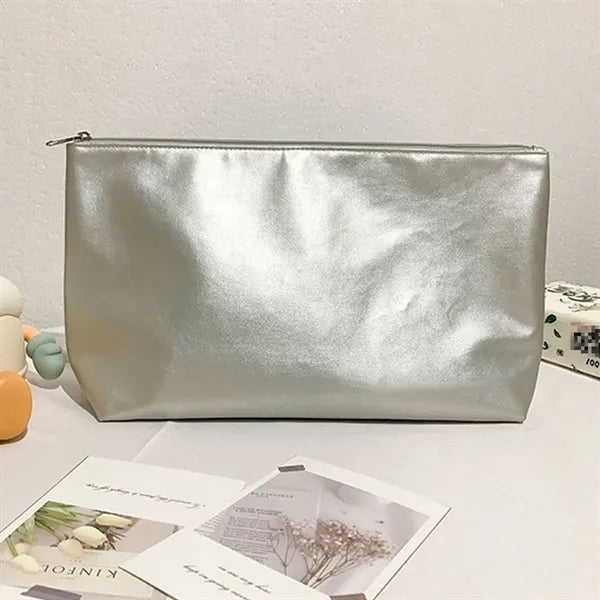 Durable Spacious Waterproof Scratch-Resistant PU Makeup Bag
