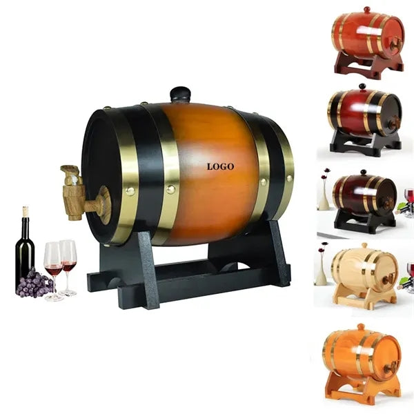 1.5L Whiskey Barrel Dispenser Oak
