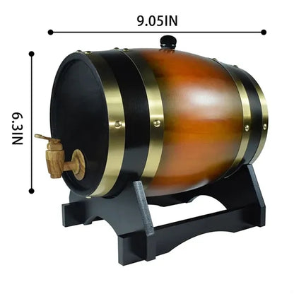 1.5L Whiskey Barrel Dispenser Oak