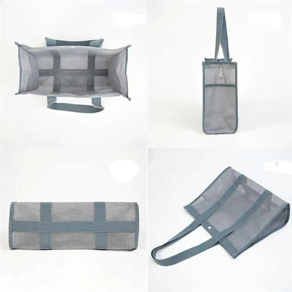 Mesh Beach Tote with Side Pockets