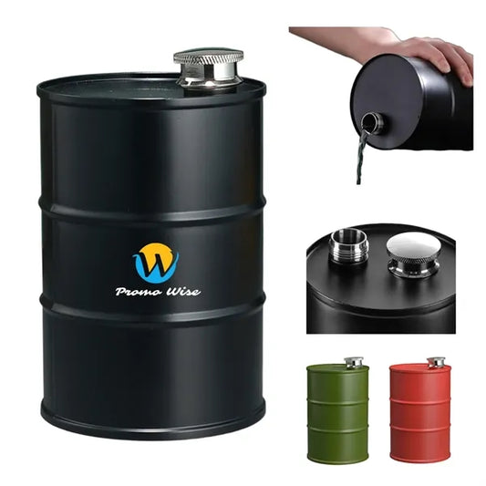 25oz Leakproof Rustproof Stainless Steel Barrel-Shaped Flask