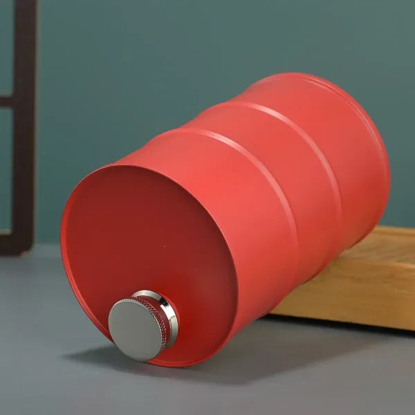 25oz Leakproof Rustproof Stainless Steel Barrel-Shaped Flask