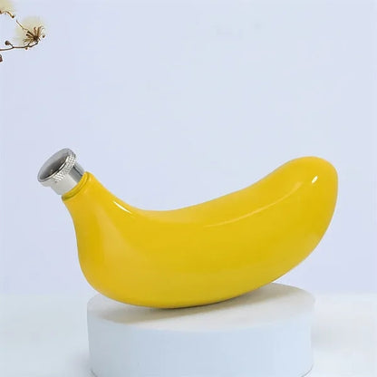 5oz Durable Leakproof Stainless Steel Banana-Shaped Flask