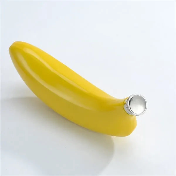 5oz Durable Leakproof Stainless Steel Banana-Shaped Flask