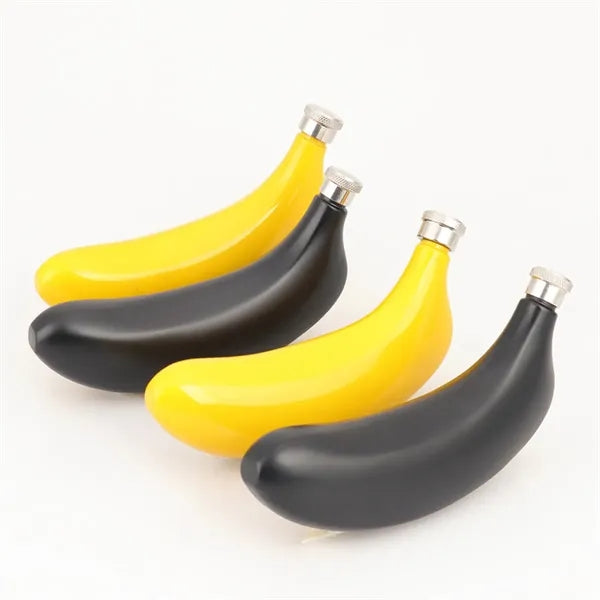 5oz Durable Leakproof Stainless Steel Banana-Shaped Flask