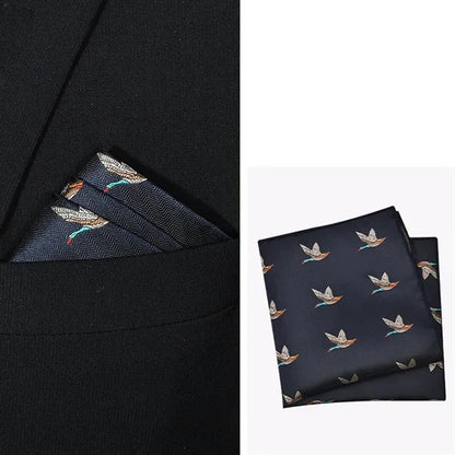 Floral Animal Pocket Square Handkerchief