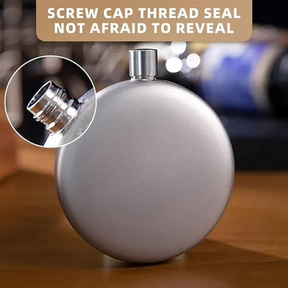 6oz Ultralight Leakproof Pure Titanium Travel Wine Bottle