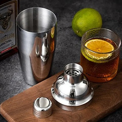 7-Pc Leakproof Stainless Steel Cocktail Set with Storage Bag