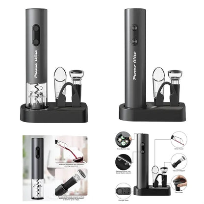 Fast 8-Second Uncorking Wireless Electric Wine Opener Set