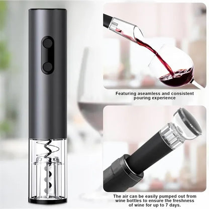 Fast 8-Second Uncorking Wireless Electric Wine Opener Set
