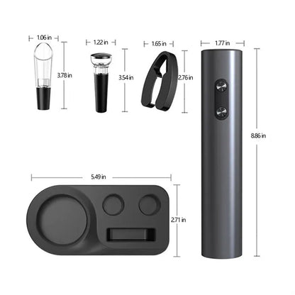 Fast 8-Second Uncorking Wireless Electric Wine Opener Set