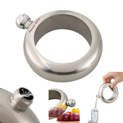 Leakproof Portable Stainless Steel Polished Bracelet Flask