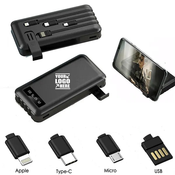 3-in-1 10000 mAh Mini Portable Power Bank