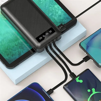 3-in-1 10000 mAh Mini Portable Power Bank
